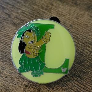 3/$20 - 4/$25 - 5/$30 - Disney Pin - Lilo Alphabet L (Lilo & Stitch)
